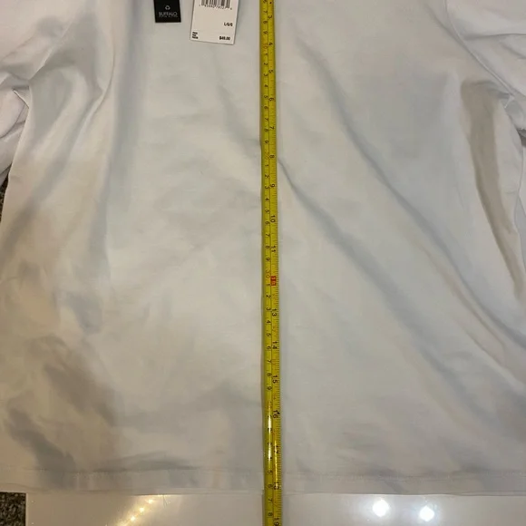 Buffalo David Bitton White Puff Sleeve Tee - Picture 4 of 4